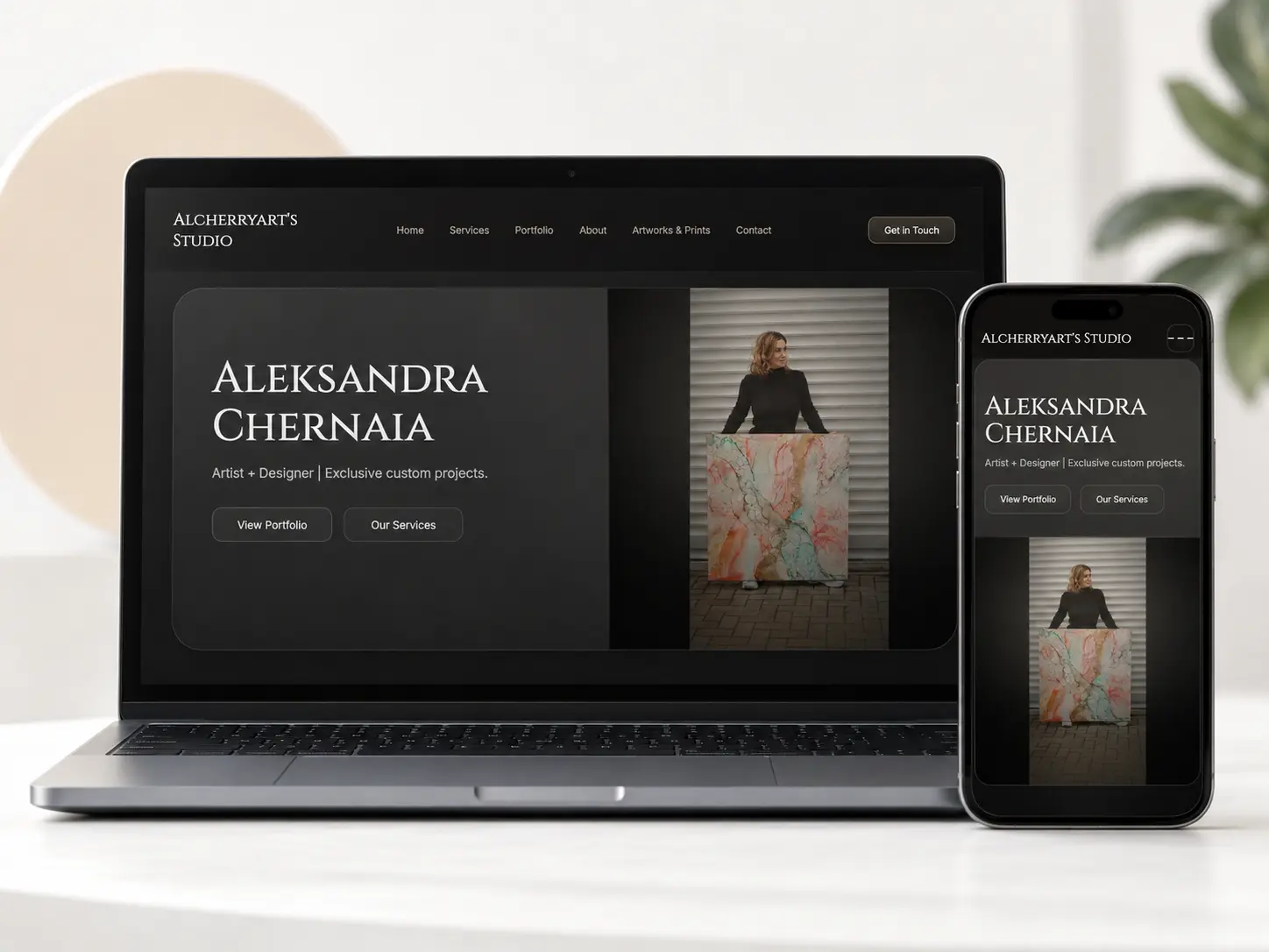Разбор Interior Design Studio сайт главная